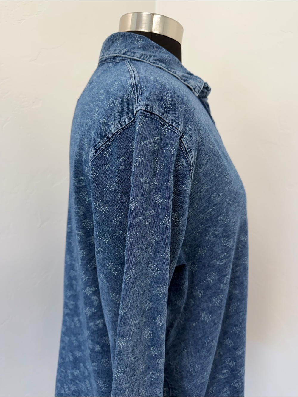 Sundance Horse Washed Indigo Blue Button-Down Shirt Size L - Picture 6 of 11